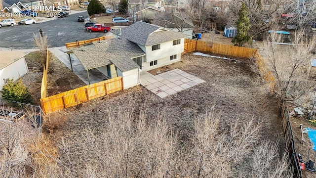 birds eye view of property