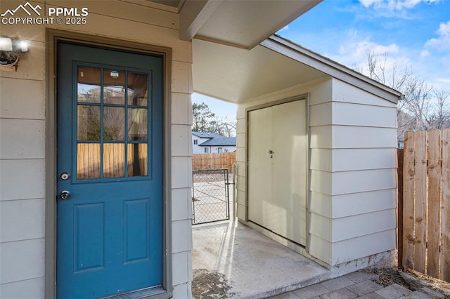 view of property entrance