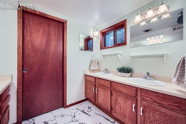 bathroom featuring vanity