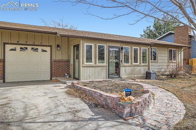 ranch-style house with a garage