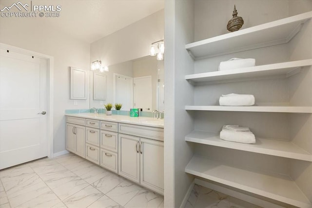 bathroom featuring vanity