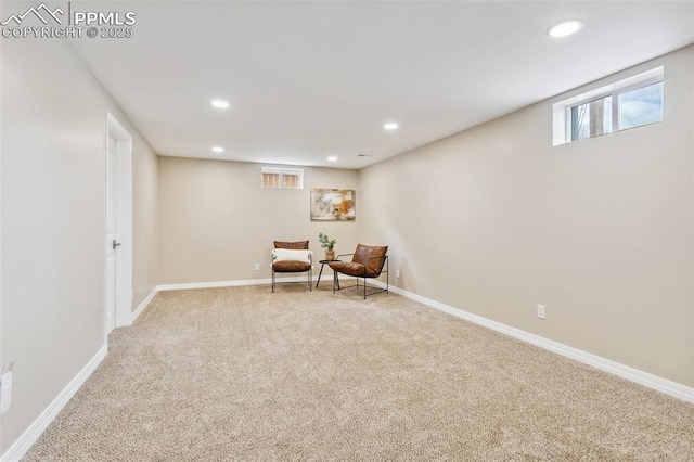 unfurnished room featuring carpet flooring