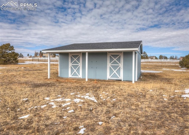 view of outbuilding