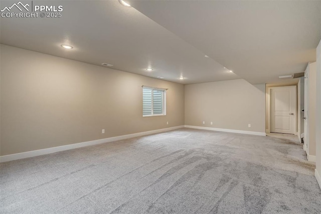 view of carpeted empty room