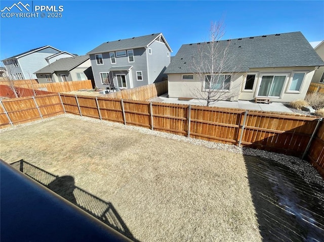 view of yard with a patio area