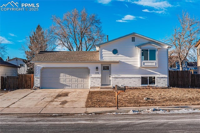 view of front of house featuring a garage