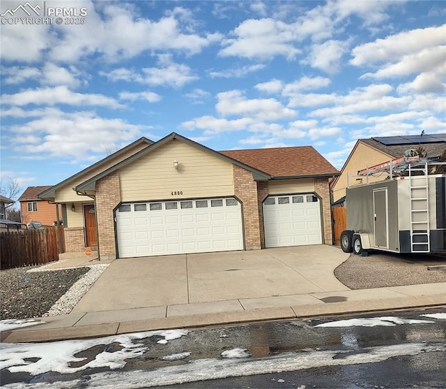 ranch-style house with a garage