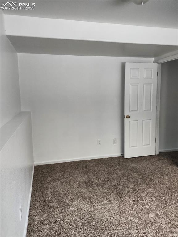 unfurnished room featuring carpet floors