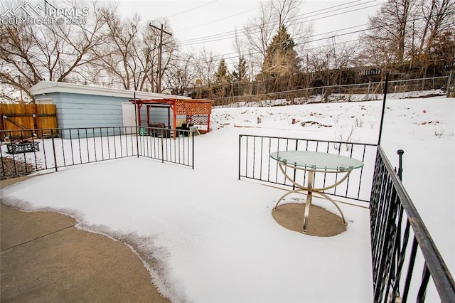 517 W Ramona Ave, Colorado Springs, CO 80905 - view of snow covered deck