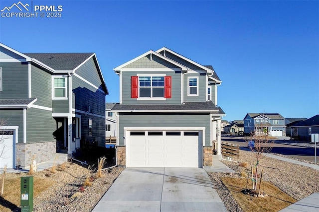 view of front of home featuring a garage