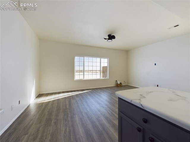 interior space featuring dark hardwood / wood-style floors