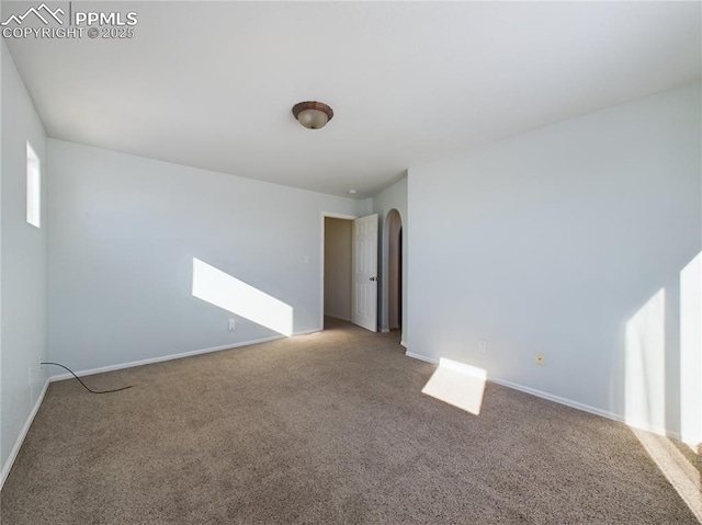 view of carpeted empty room