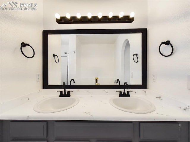 bathroom with vanity