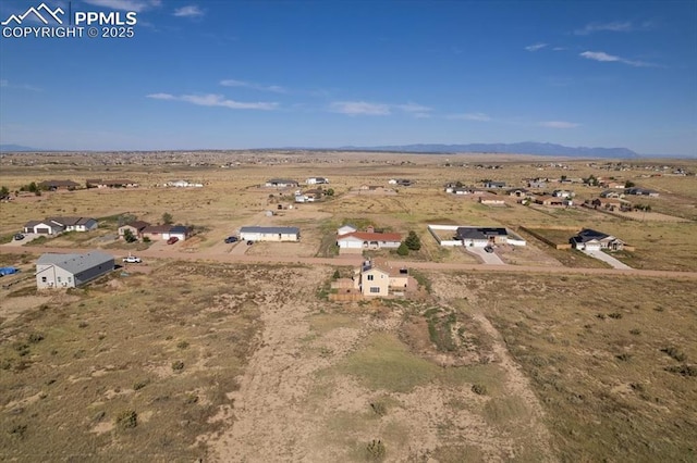 drone / aerial view featuring a rural view