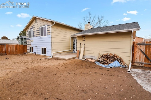 back of house featuring a patio