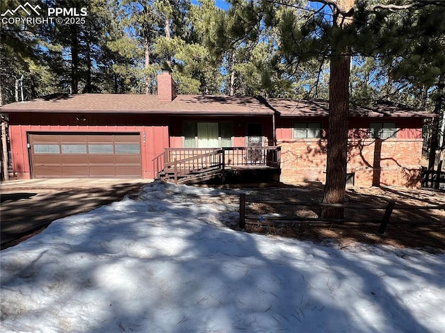 ranch-style house with a garage