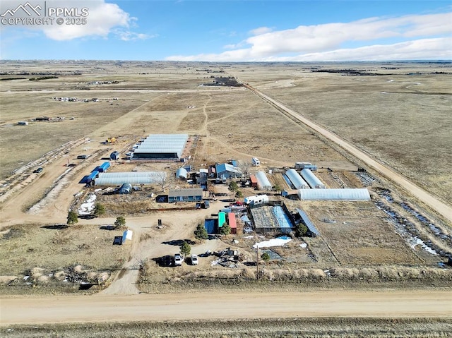 bird's eye view featuring a rural view