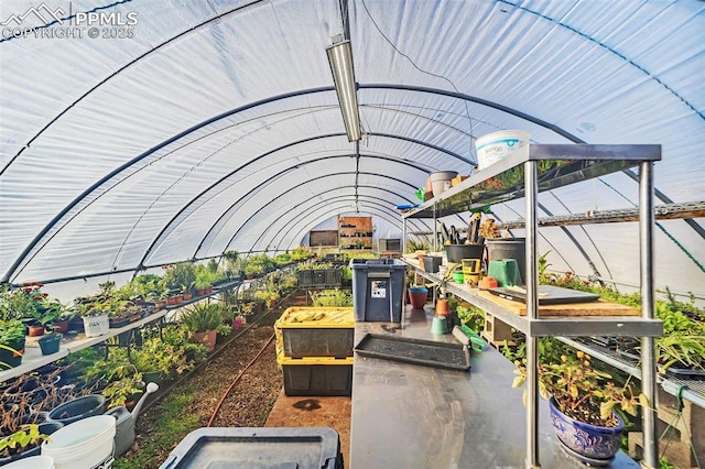 exterior space with a vegetable garden