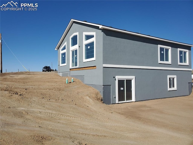 view of property exterior featuring stucco siding