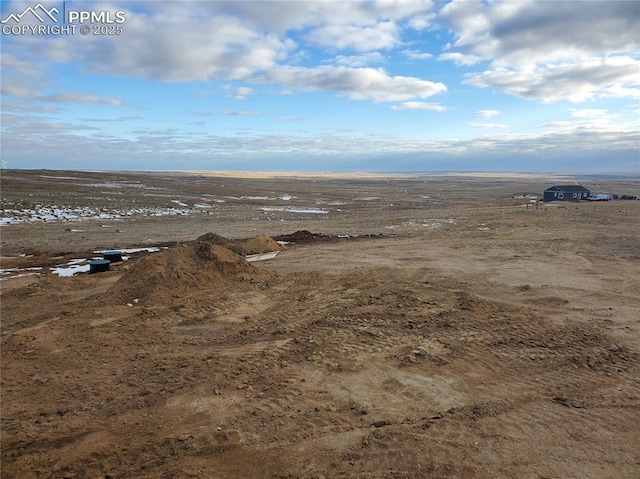 bird's eye view with a rural view