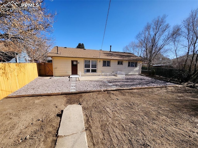 rear view of property with a patio