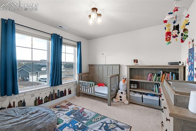 bedroom featuring carpet floors