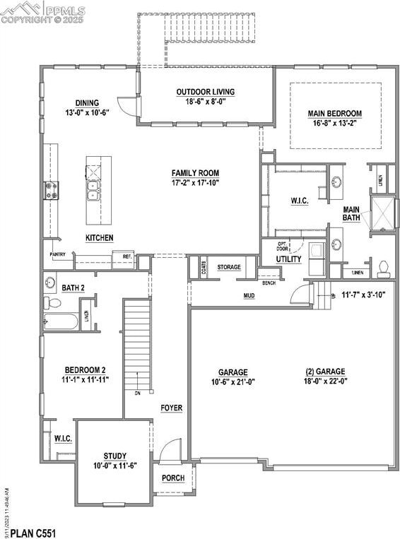 9675 Owl Perch Loop, Colorado Springs, CO 80908 - plan
