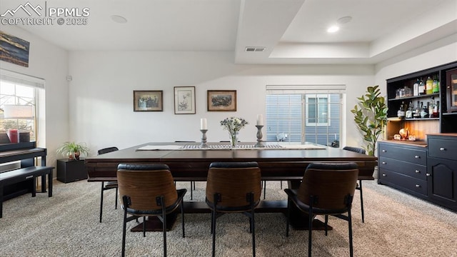 office area with carpet floors