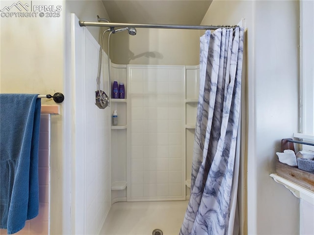 bathroom with walk in shower