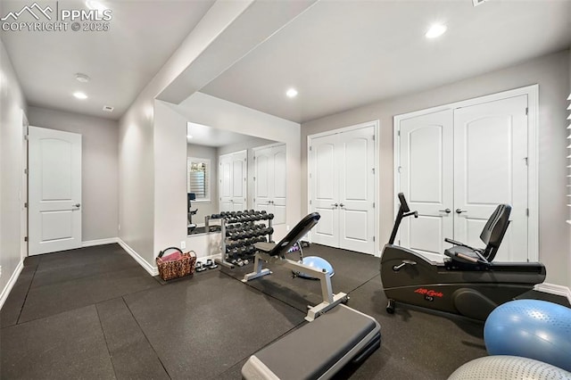 view of workout room