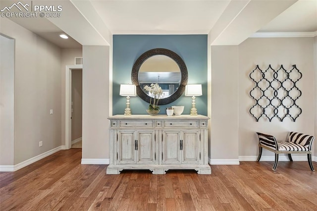 interior space featuring light hardwood / wood-style floors