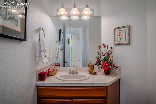 bathroom featuring vanity