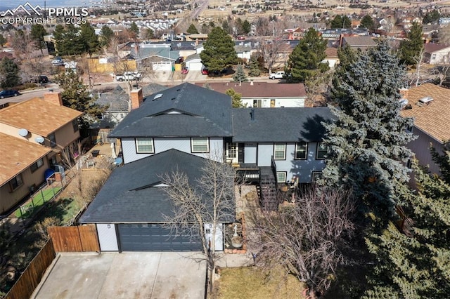 birds eye view of property