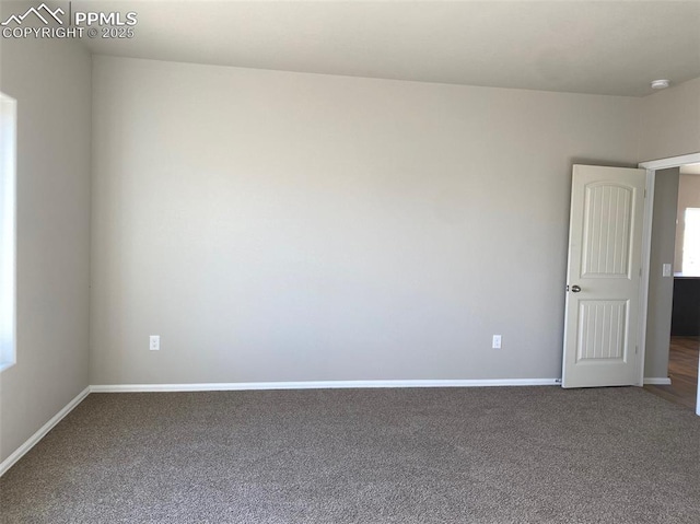 spare room with carpet flooring