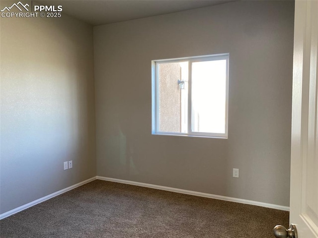 view of carpeted empty room