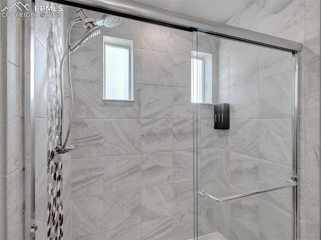 bathroom with walk in shower