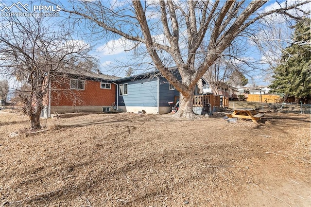 view of rear view of house