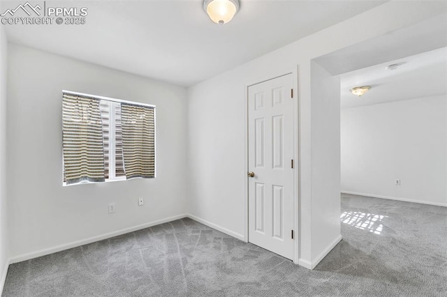 view of carpeted empty room