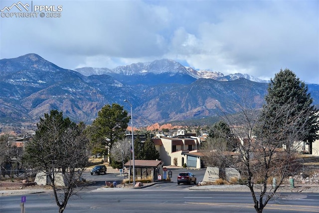 view of mountain feature