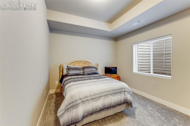 bedroom with carpet floors