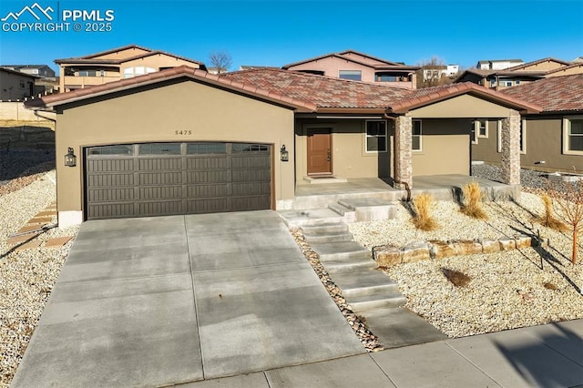 view of front of house featuring a garage