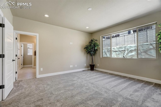 view of carpeted empty room