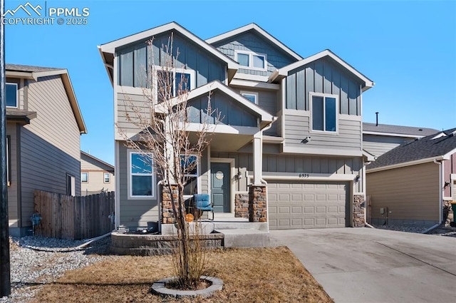 view of front of house featuring a garage