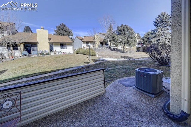 view of patio / terrace with central air condition unit