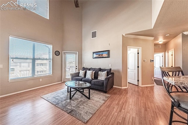 living room featuring hardwood / wood-style floors