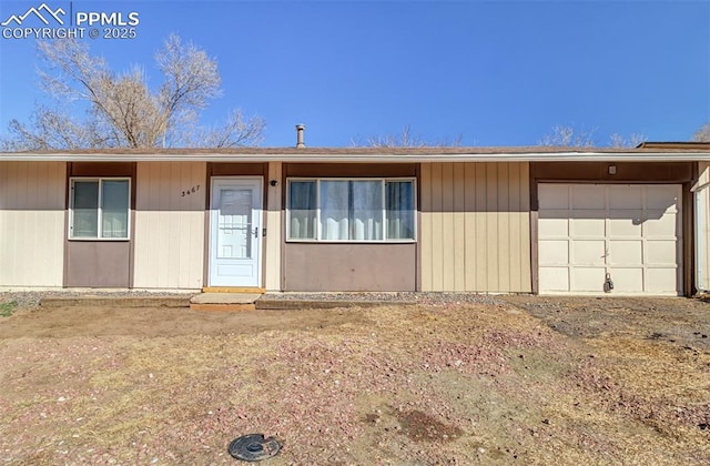 ranch-style house with an attached garage