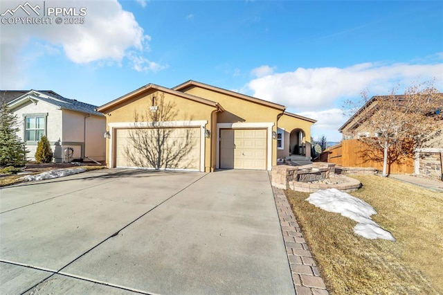 ranch-style house with a garage