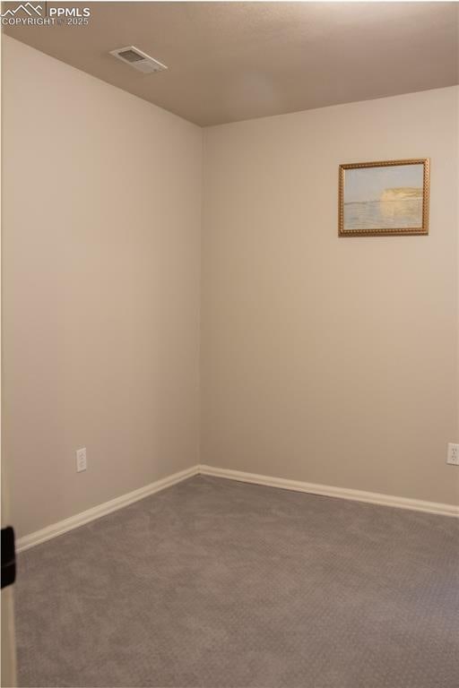 empty room featuring carpet floors