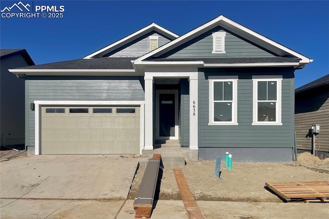 view of front of house featuring a garage