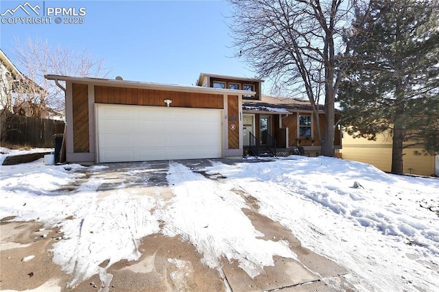 view of front of home featuring an attached garage